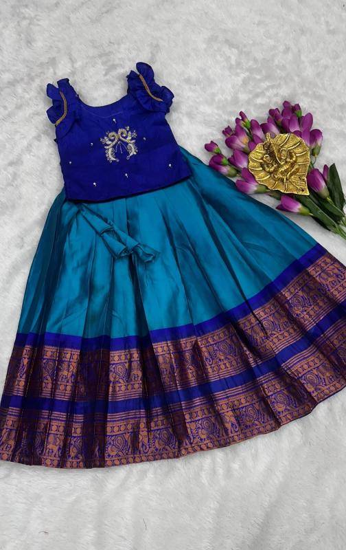 NEW LAUNCING KIDS LEHENGA CHOLI silk Surat wholesale bulk kids clothing.